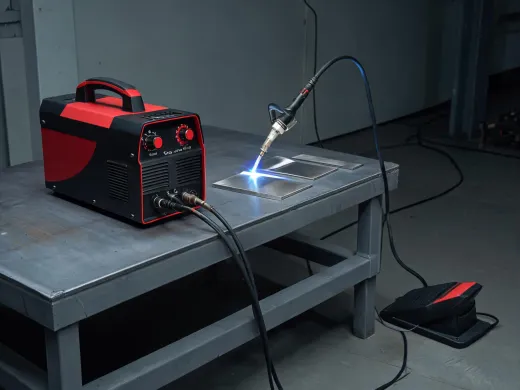 TIG welder for controlled arc work